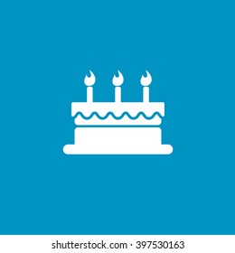 birthday cake with candle icon