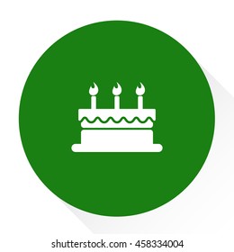 birthday cake with candle icon
