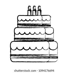 birthday cake with candles