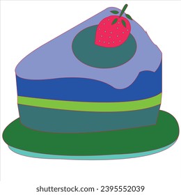 birthday cake with candles vector isolated illustration. birthday cake collection with colorful and yummy flavor. sweet icing delicious treat festive holiday gift congrats. birthday cake image icon gr