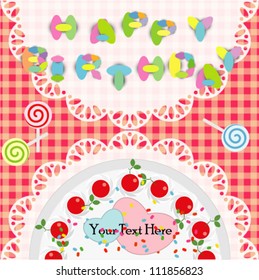 birthday cake card