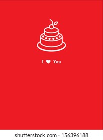 birthday cake card