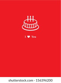 birthday cake card