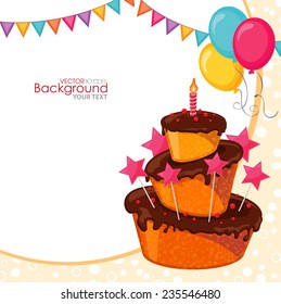 birthday cake card