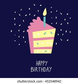 Birthday cake card