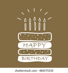 birthday cake card