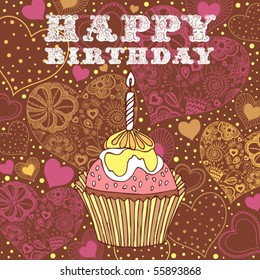birthday cake card