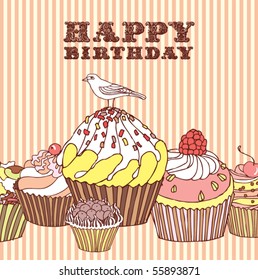 birthday cake card