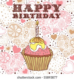 birthday cake card