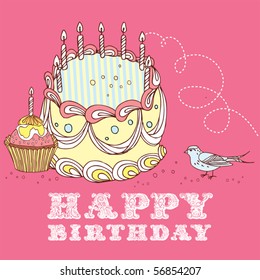 birthday cake card