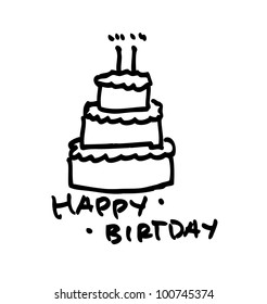 birthday cake cartoon