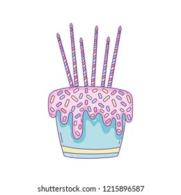 Birthday cake cartoon