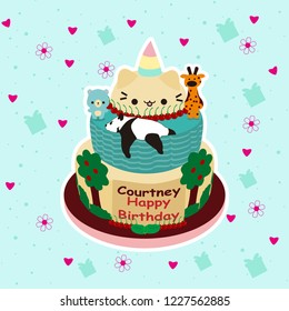Birthday cake Cartoon