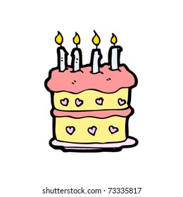 birthday cake cartoon