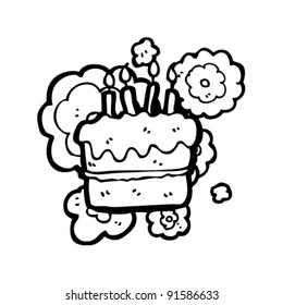 birthday cake cartoon