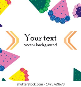 Birthday cake and chocolate cake, cut slice. Vector illustration