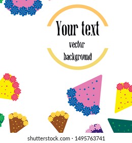 Birthday cake and chocolate cake, cut slice. Vector illustration