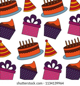 birthday cake cupcake party hat gift pattern