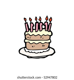 dibujo de torta de cumpleaños