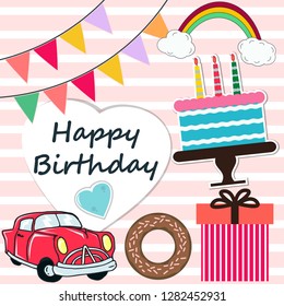 birthday cake funny greeting card celebration