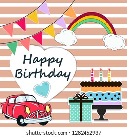 birthday cake funny greeting card celebration