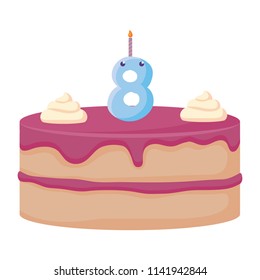 birthday cake and gift box