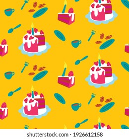 birthday cake holidays cup plates