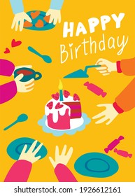 birthday cake holidays cup plates