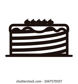 Birthday cake icon