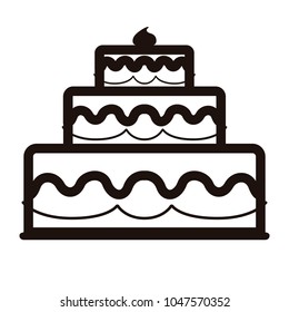 Birthday cake icon