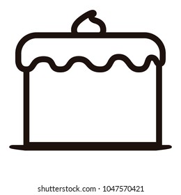 Birthday cake icon