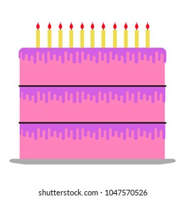 Birthday cake icon