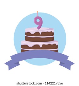 Birthday cake icon