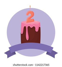 Birthday cake icon