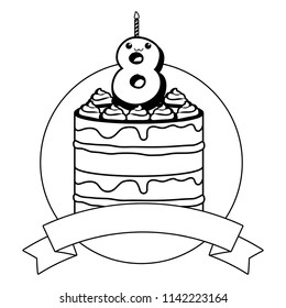Birthday cake icon