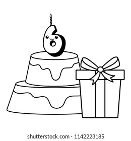 Birthday cake icon