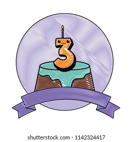 Birthday cake icon