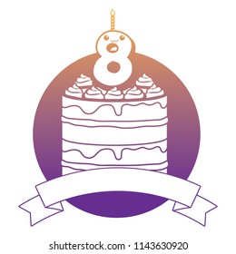 Birthday cake icon