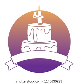 Birthday cake icon