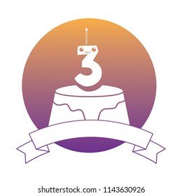 Birthday cake icon