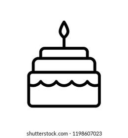 Birthday cake icon