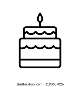 Birthday cake icon