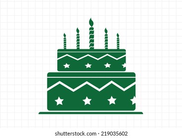 Birthday cake icon