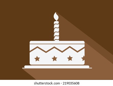 Birthday cake icon