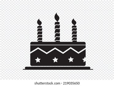 Birthday cake icon