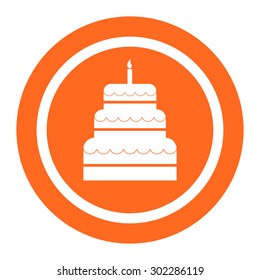 Birthday cake icon