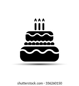 Birthday cake icon