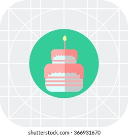 Birthday cake icon