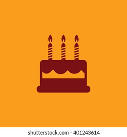 Birthday cake icon