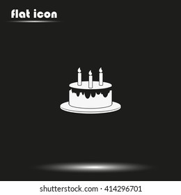Birthday cake icon.